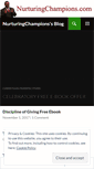 Mobile Screenshot of nurturingchampions.com